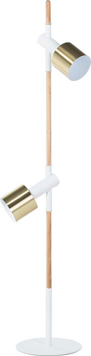 Produktbild Beliani Stehlampe weiss 125 cm Trommelform OWENS