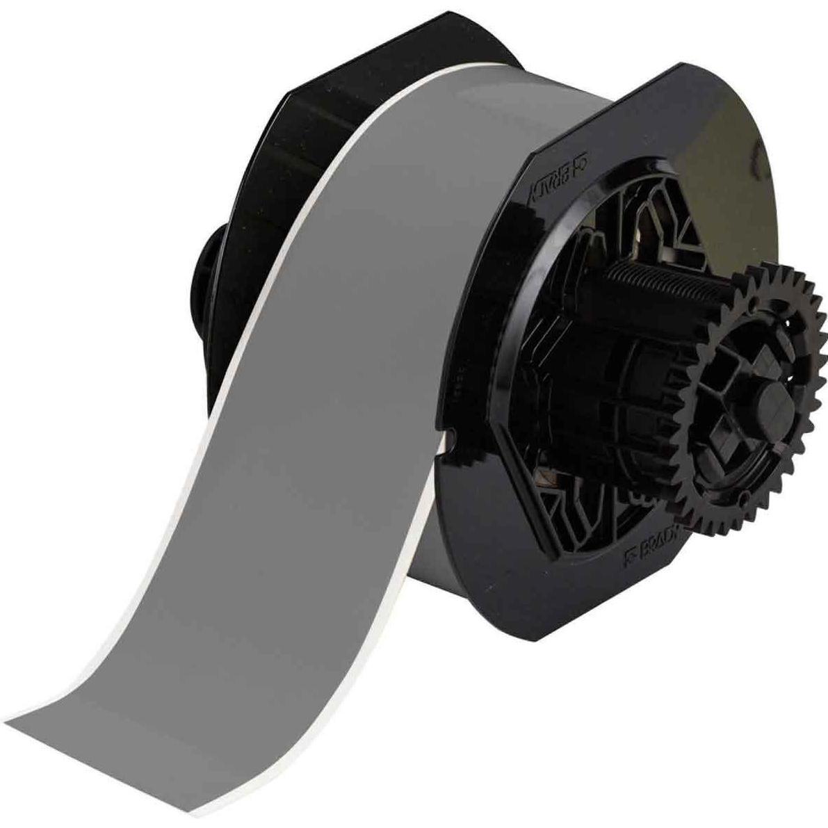 Brady, Etiketten, B30C-2250-595-GY, Hochleistungsvinyl, Grau, glänzend, 57.15 mm x 30.48 m, permanent, Endlos