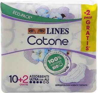 Produktbild Lines Cotton Pads with Wings 10 2 (12x)