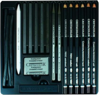 Produktbild Cretacolor Zeichenkohle Set Black (20x)