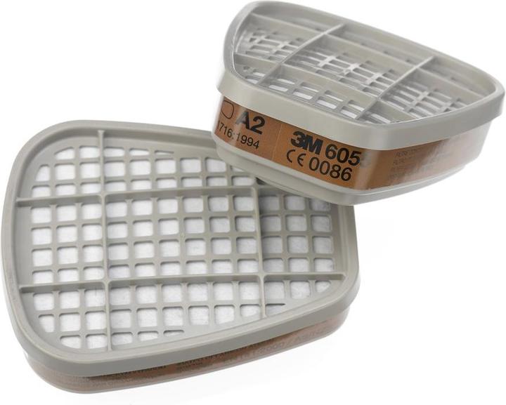 Productafbeelding 3M -Gasfilter 6055 A2R tegen organische gassen+dampen (verpakking van 2) (Vervangend ademhalingsfilter)