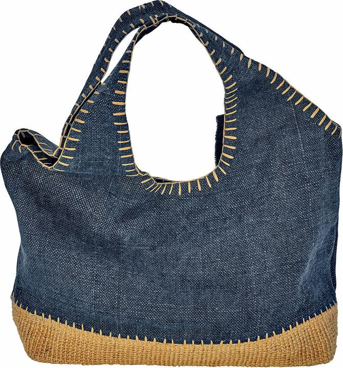 Produktbild Loberon Tasche 2er Set Cacula blau/creme