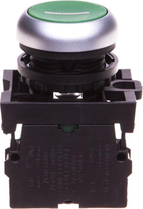 Produktbild Eaton Complete Push button Green "I" 1N/O