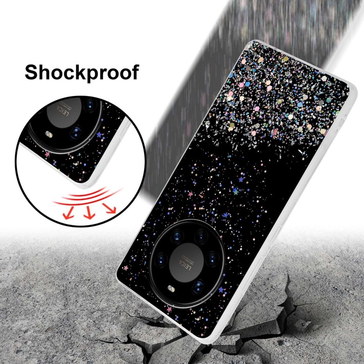 Produktbild Cadorabo TPU Hülle für Huawei MATE 40 PRO mit Glitzer (Huawei Mate 40 Pro)