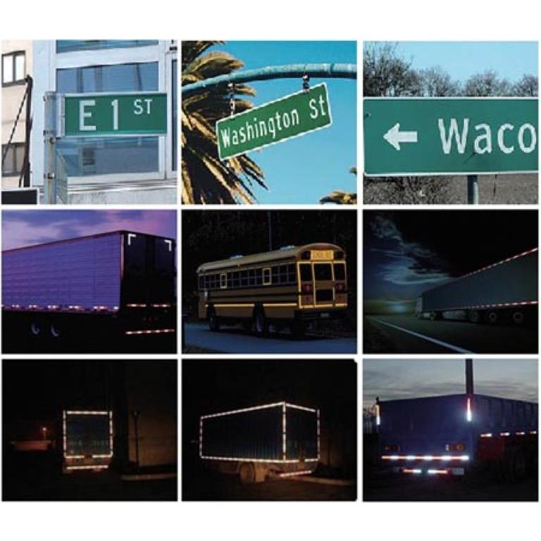 Thumbnail - Perel, Sicherheitskennzeichnung, Reflektierendes Wabenband 5cm x 5m - Weiss