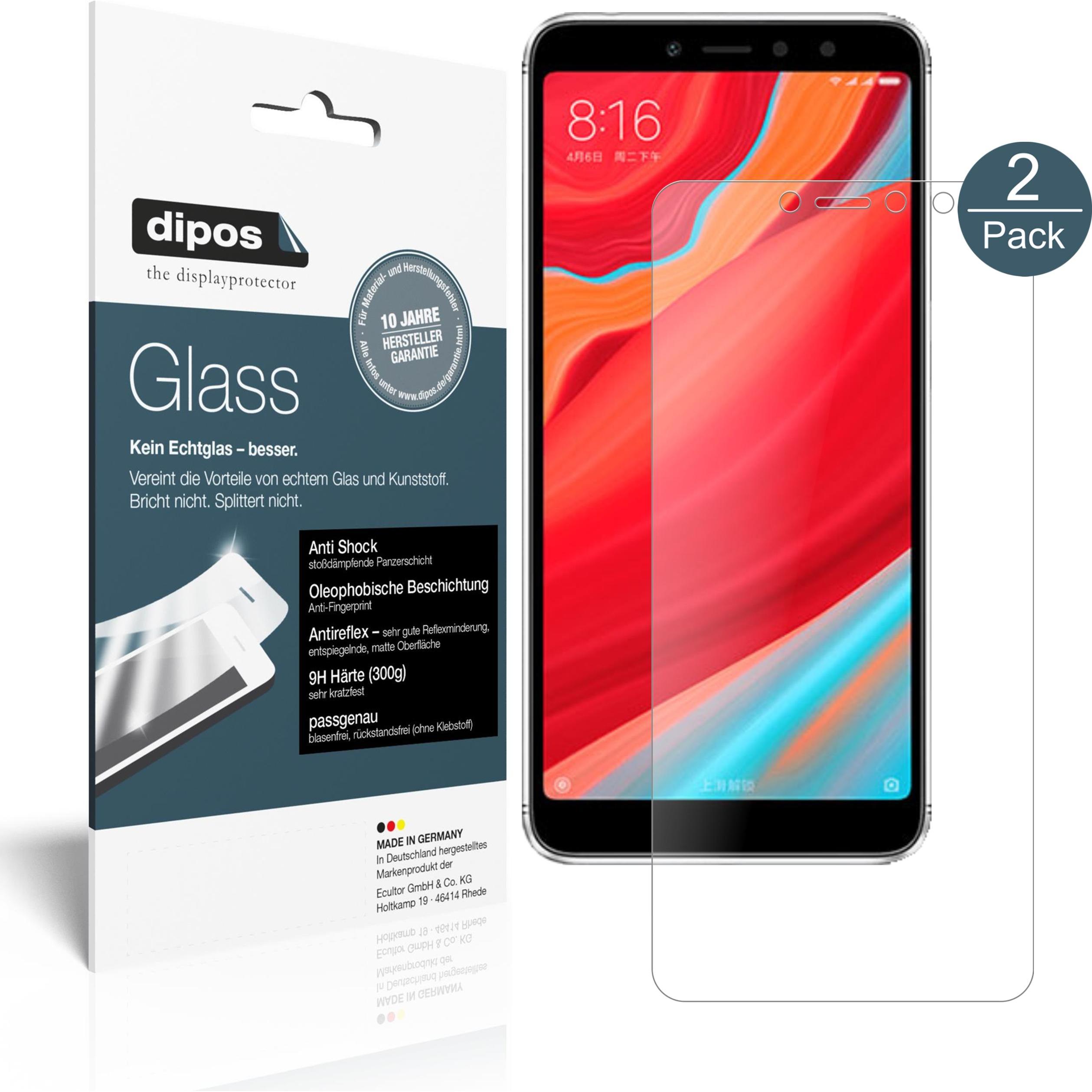 Dipos Displayschutz Anti-Shock (1 Stück, Xiaomi Redmi S2), Smartphone Schutzfolie, Transparent