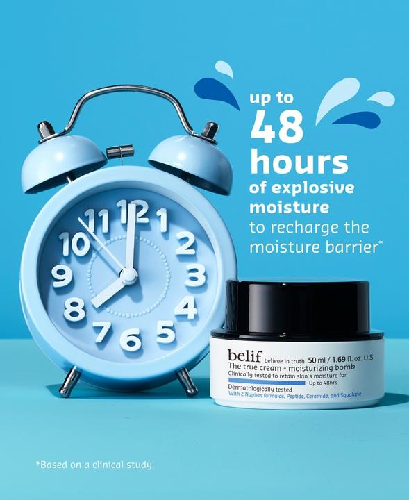 Actual product image Belif The True Cream Moisturizing Bomb - New and Improved 48hrs of Moisture (50 ml, Day cream)