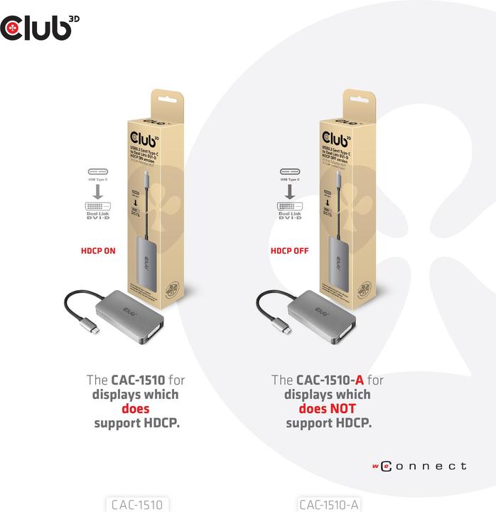 Produktbild Club 3D CAC-1510-A (DVI, 8.50 cm)