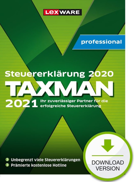 Actual product image Lexware TAXMAN professional - Licence - 5 installations - Download - ESD - Win - German (5 User)