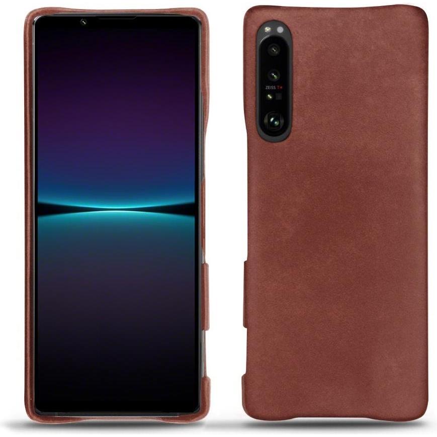 Noreve Lederschutzhülle (Sony Xperia 1 IV), Smartphone Hülle, Rot