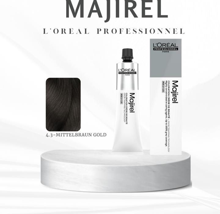 Actual product image L'Oréal Professionnel Majir. Gold 4.3 60ml (4.3 medium brown gold)