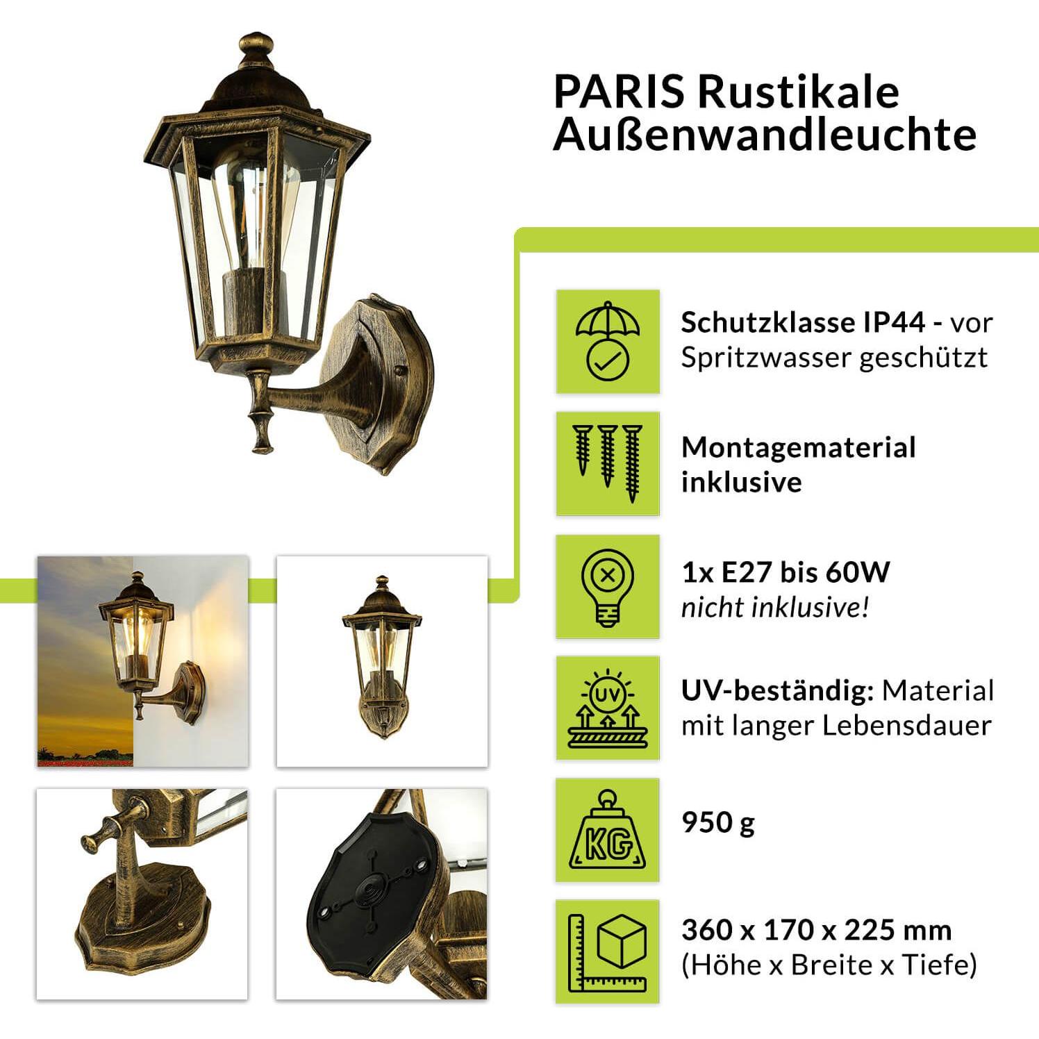 Thumbnail - Licht-Erlebnisse, Gartenbeleuchtung, Paris (E27, IP43)