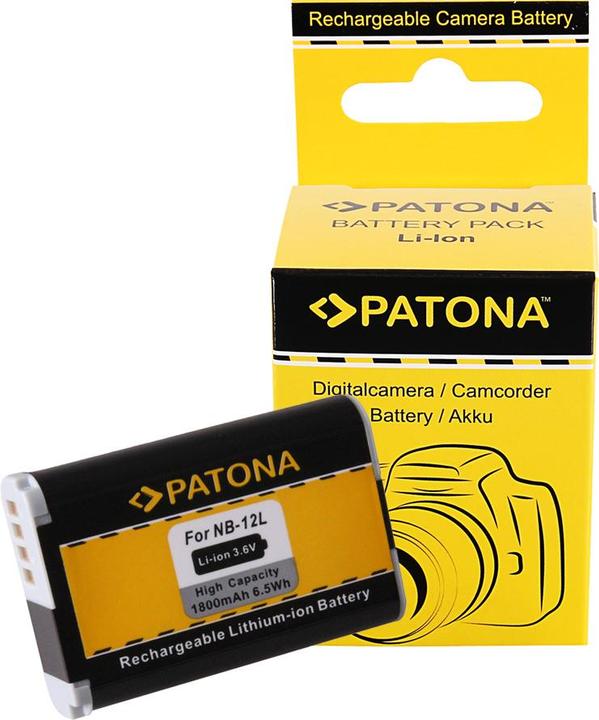Actual product image Patona Battery f. Canon NB-12L LEGRIA mini X VIXIA mini X PowerShot G1 (Camera battery)