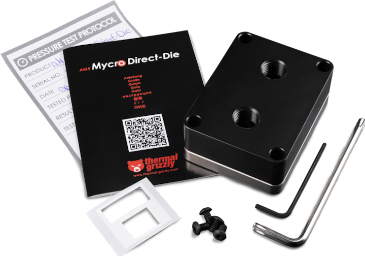 Actual product image Thermal Grizzly Mycro Direct-Die CPU Water Cooler - Socket AM5