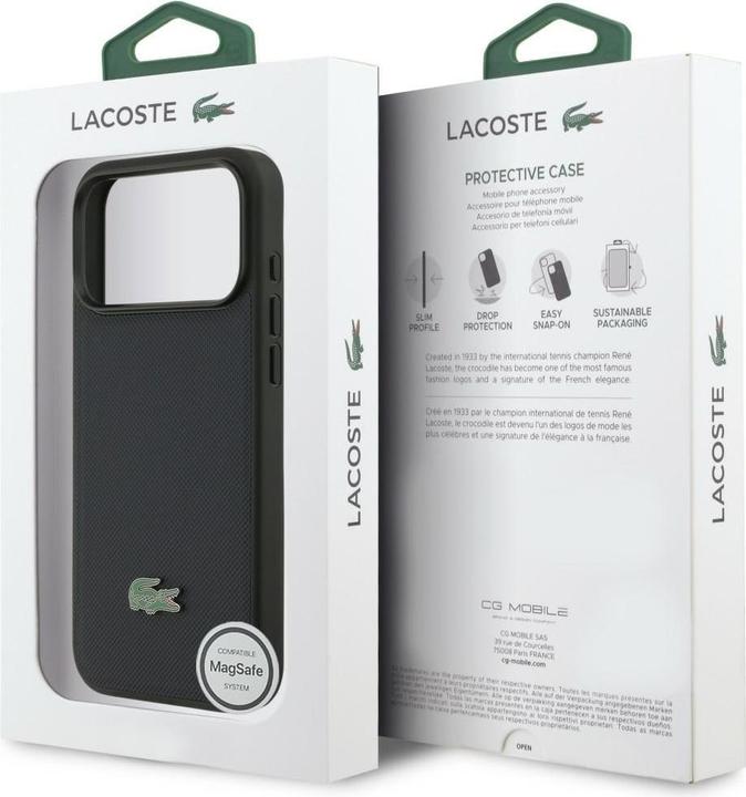 Produktbild Lacoste 17 Pro Max Back-Cover hul - MagSafe - Iconic Petit Pique Logo - Navy (Apple iPhone 17 Pro Max)