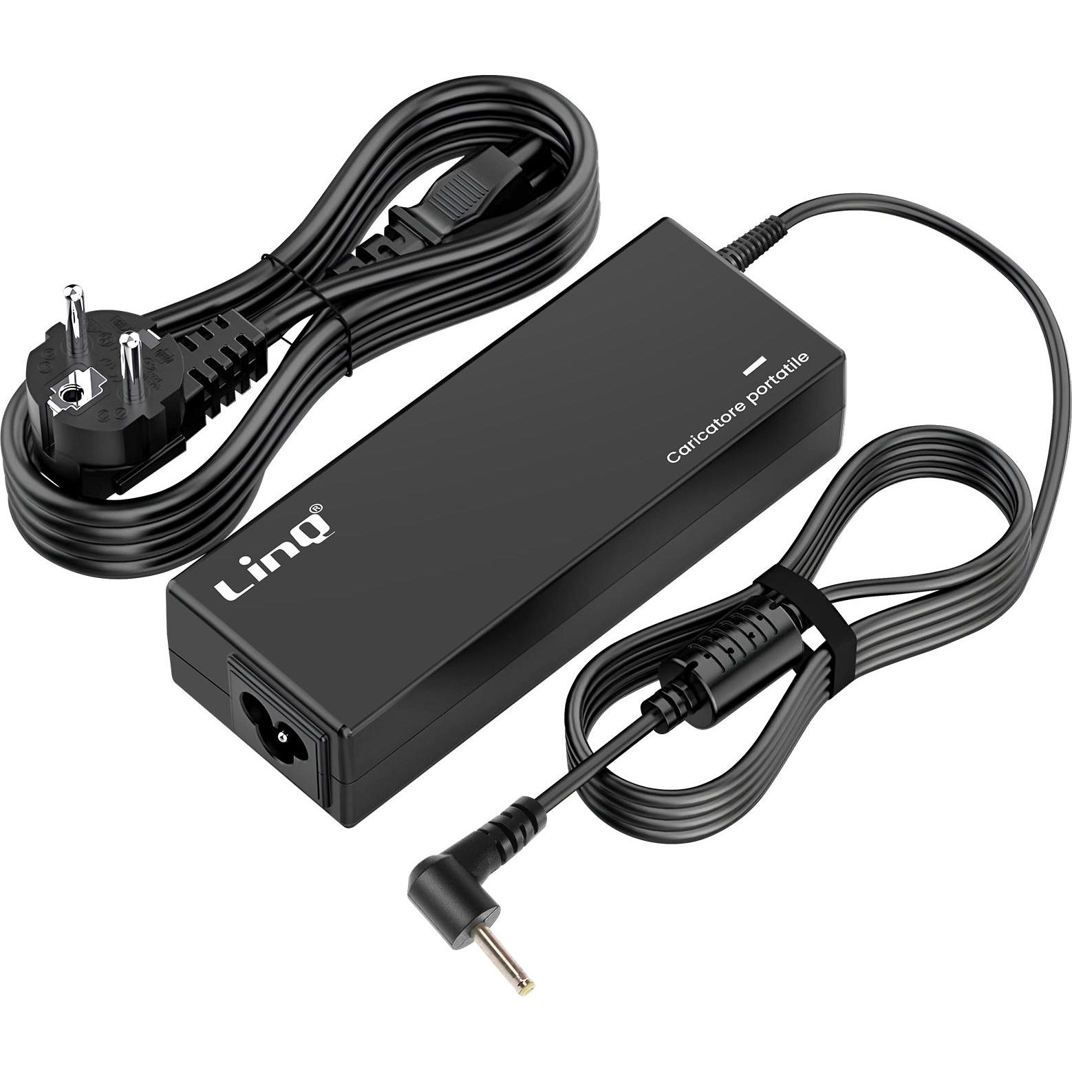 Thumbnail - LinQ AS2307 Laptop Netzteil (40 W), Notebook Netzteil, Schwarz