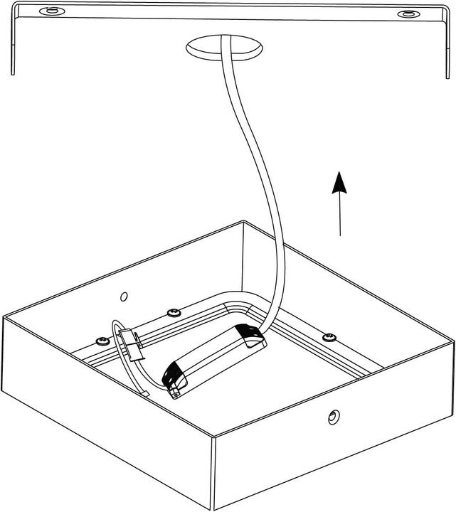 Produktbild EGLO FUEVA 1 Aufbauleuchte silber weiss (2500 lm)