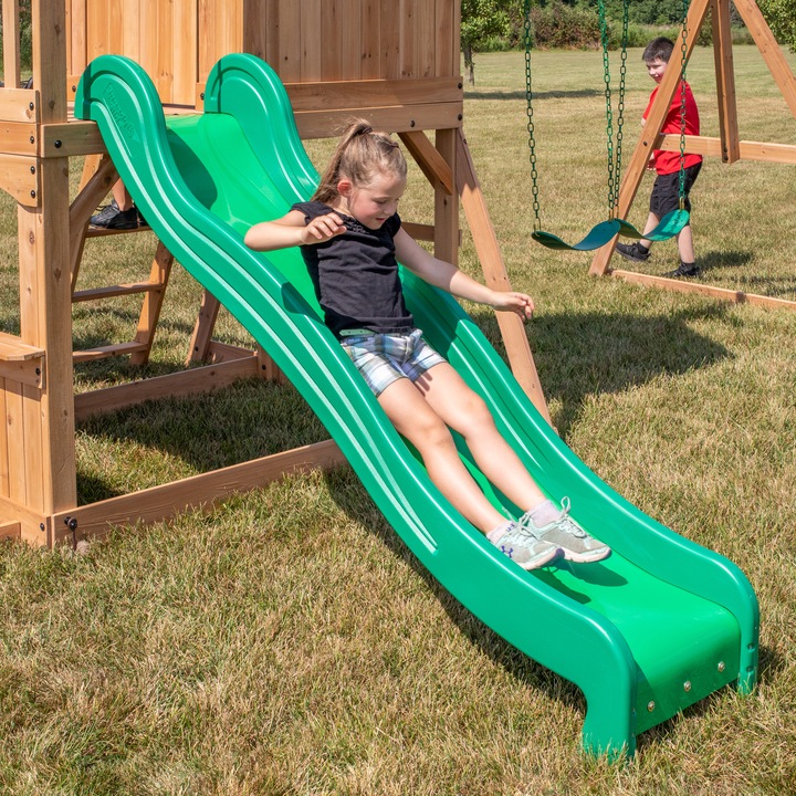 Immagine prodotto Backyard Discovery Torre da gioco Montpelier con altalene, scivolo e struttura per arrampicarsi
