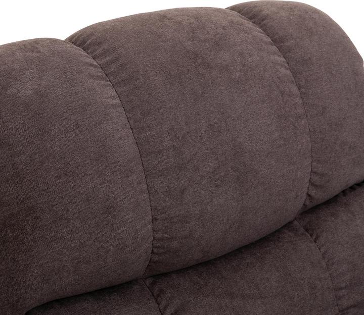 Actual product image Homcom Sessel mit Aufstehhilfe Polyester, Metall, Schaumstoff Braun