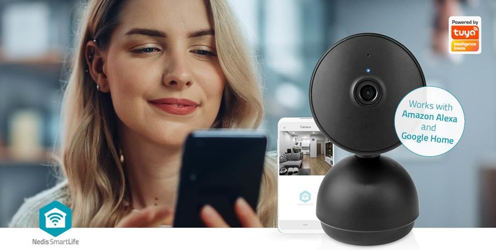 Actual product image Nedis SmartLife Indoor Camera Wi-Fi - Black (1920 x 1080 Pixels)