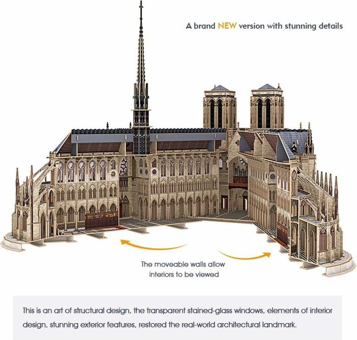Actual product image Cubicfun 3D Jigsaw Noterdam Cathedral (293 pieces)