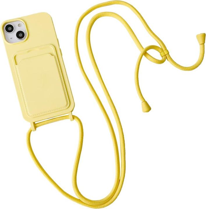 Produktbild Ueli Express Halsband Silikon Hülle mit Kreditkartenfach (Apple iPhone 15)