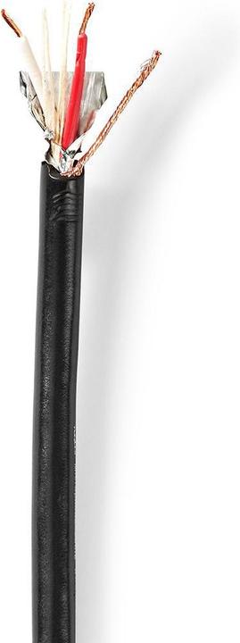 Actual product image Nedis Microphone cable| 2x 0.35 mm²| copper| 100.0 m| round| PVC| Black| - Extension (100 m)