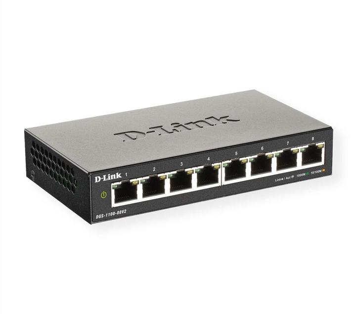 Actual product image D-Link DGS-1100-08V2/E (8 Ports)