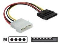 Produktbild Delock 15pin SATA zu 4pin straight Kabel (6 cm, SATA)