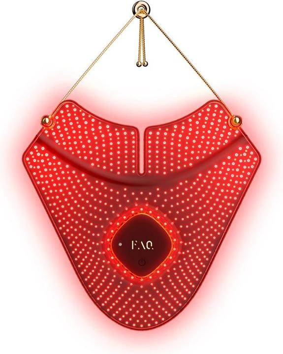Immagine prodotto FAQ 211 Maschera indossabile in silicone anti-invecchiamento NIR + 7 LED Light Therapy per il collo e
