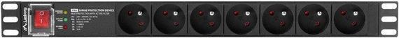 Actual product image Lanberg PDU-PRO-07E-0200-BK power distribution unit (PDU) 6 AC outlet(s) 1U Black