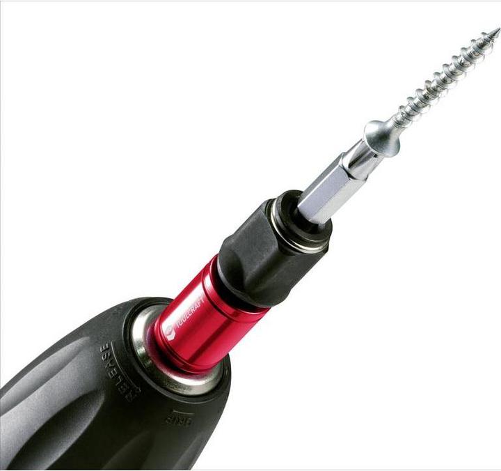 Actual product image Toolcraft 2 in 1 quick change bit holder length 72mm drive