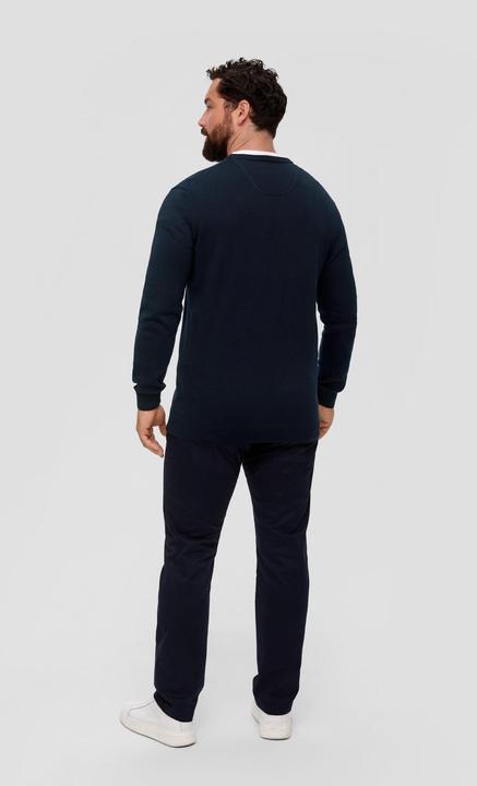 Produktbild S.Oliver Strickpullover Strickpullover mit Logo-Stickerei (4XL)