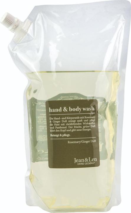 Produktbild Jean & Len Rosemary und Ginger (Flüssigseife, Handseife Nachfüllpackung, 1500 ml)