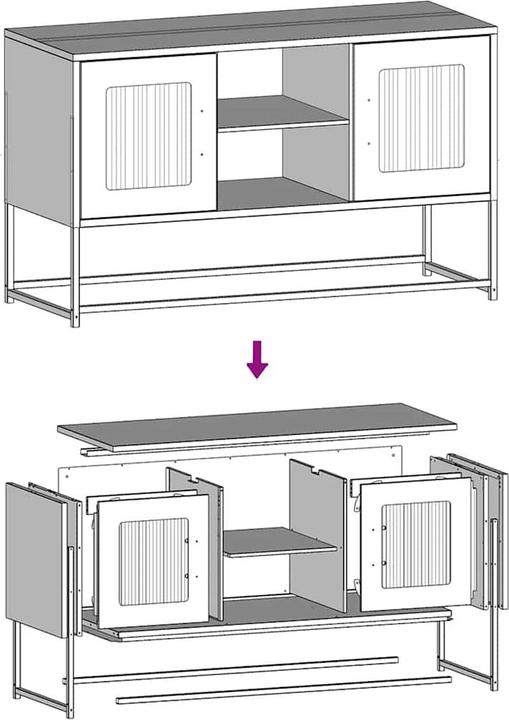 Produktbild vidaXL TV-Schrank (100.50 x 39 x 60.50 cm)