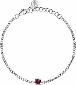 Image du produit Morellato - Silver bracelet with red cubic zirconia Tesori SAIW237