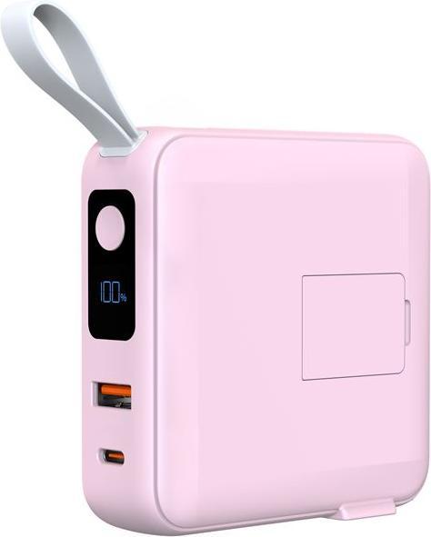 Image du produit Mobile Origin Powerbank & Travel Charger Lightning/USB-C Cable MagSafe/AW/iPhone Compatible pink Powerbank - P... (10000 mAh)