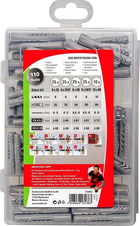 Produktbild Fischer Meister-Box Universal (110 Stk.)
