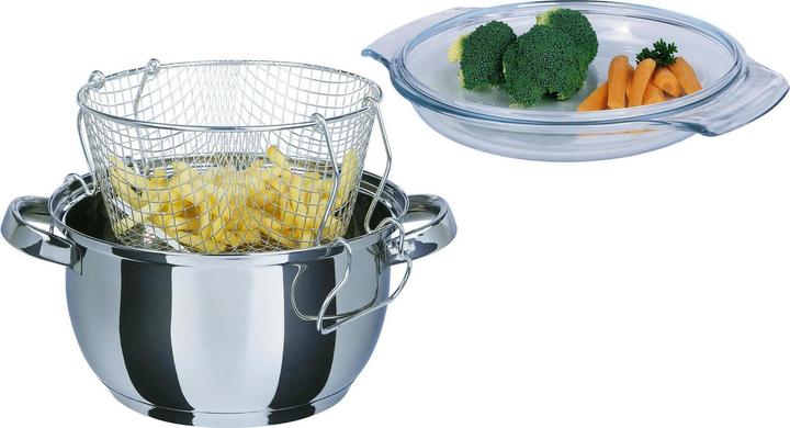 GSW Deep frying pot (Pot, Stainless steel, 22 x 11.50 cm)