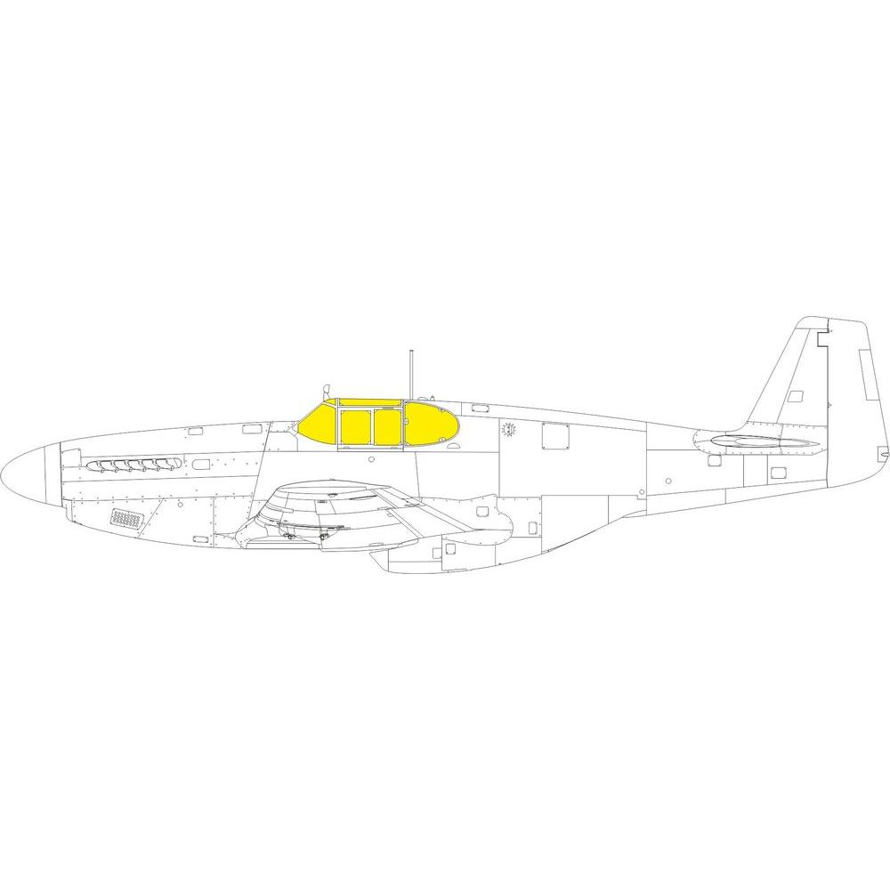 Eduard P-51B/C framed canopy 1/48