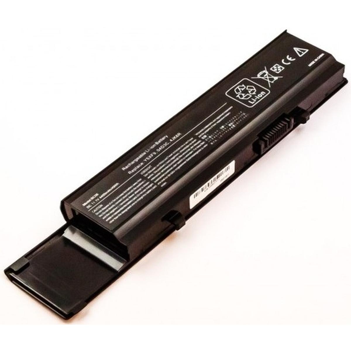 AGI 38370 - Batterie/Akku - Dell (1 Zellen, 4400 mAh), Notebook Akku, Schwarz
