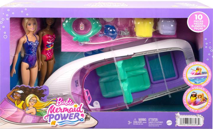 Productafbeelding Barbie "Zeemeerminnen Power" speelset met poppen en boot, speelgoed voor kinderen vanaf 3 jaar