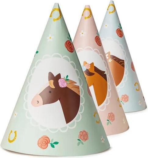 Produktbild Partydeco Partyhüte Pferd 16 x 11 cm, 6 Stück (6 Stk.)