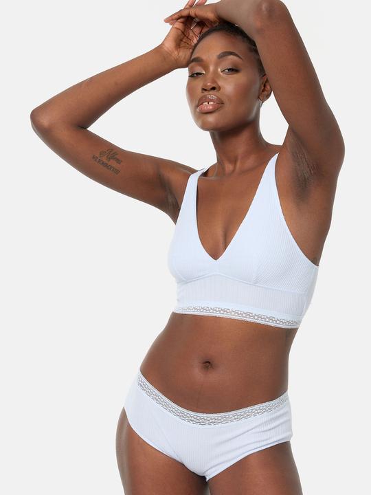 Actual product image DIM Crop-Top Cotton Lace (L)