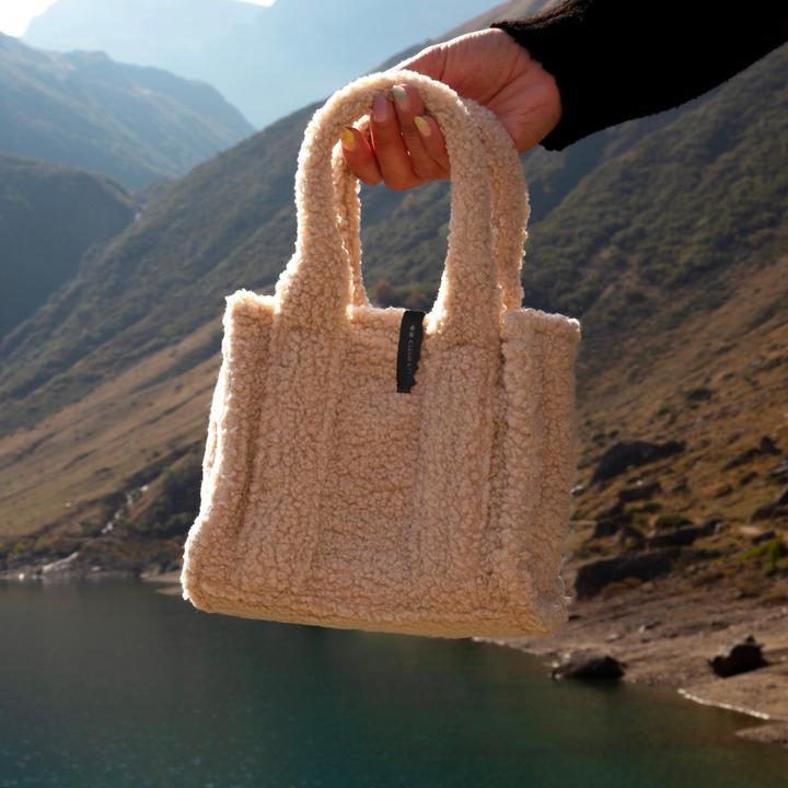 Actual product image Caseme Teddy winter bag with a detachable crossbody strap for your smartphone and accessories