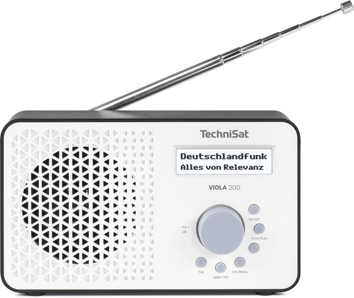 Produktbild TechniSat VIOLA 200 weiss/schwarz (DAB+, FM)