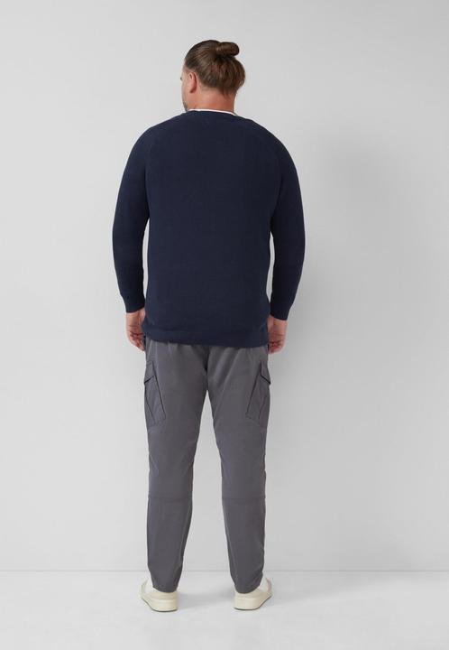 Produktbild s.Oliver Strickpullover Baumwoll-Pullover mit aufgesetzter Brusttasche (5XL)