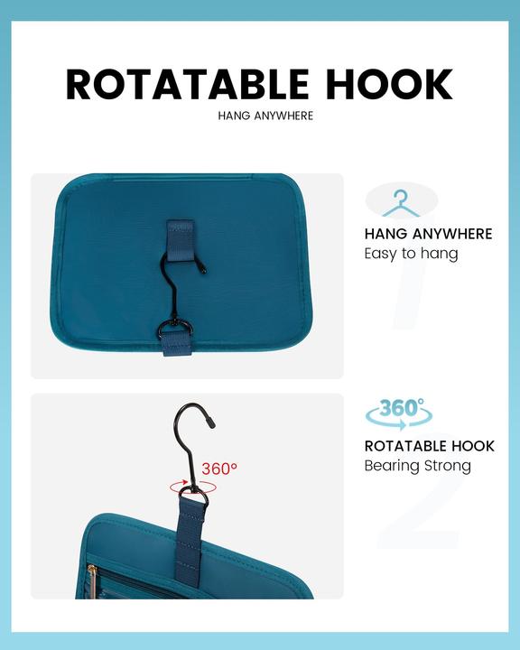 Produktbild Only-Bags.Store Kulturtasche Reise zum Aufhängen Kulturbeutel für Makeup, Toilettenartikel