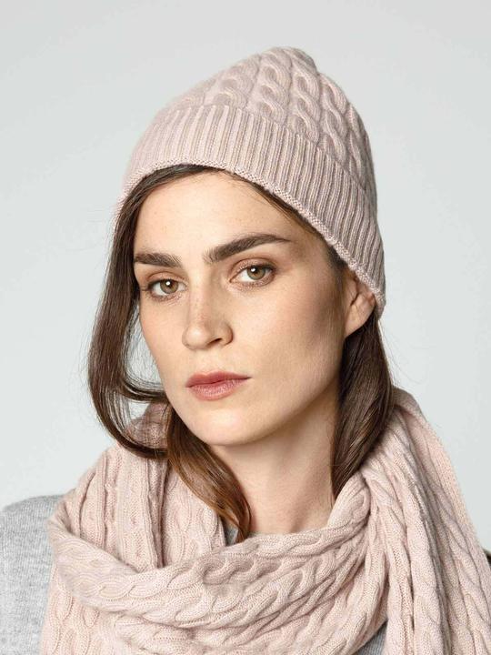 Produktbild Furnari Gestrickte 100% KaschmirMütze - Eisrose