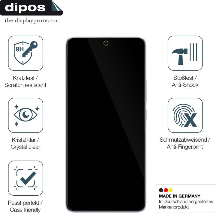 Produktbild Dipos Anti-Shock Displayschutz 9H (1 Stück, Xiaomi Redmi Note 13 Pro 5G)